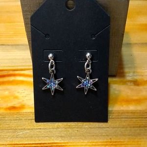Winter star earrings